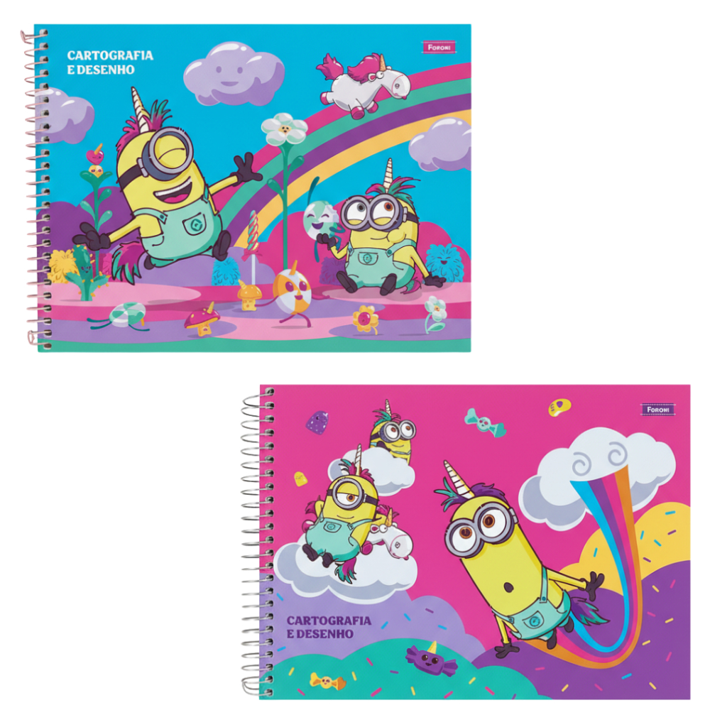 CADERNO DE CARTOGRAFIA E DESENHO MINIONS - FORONI