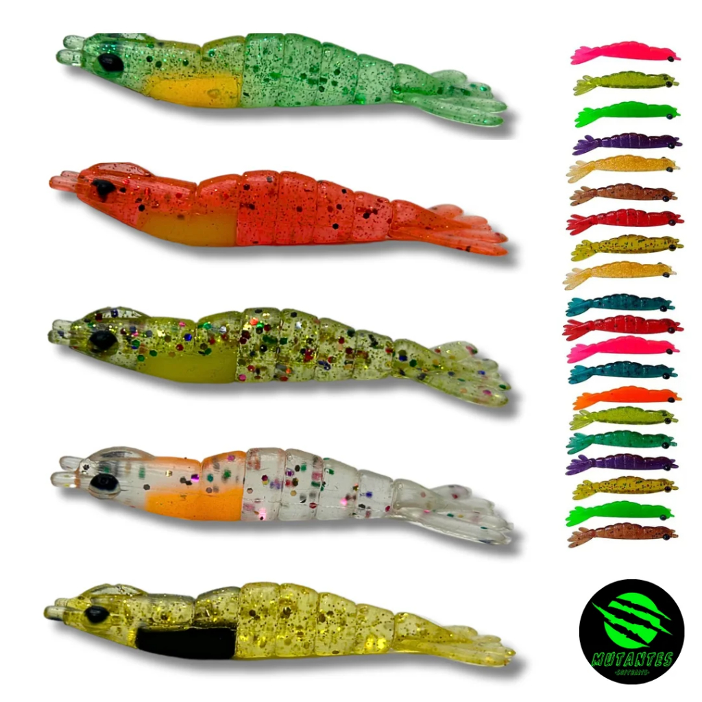 Camarão de Silicone Mutantes Soft Bait - 6cm