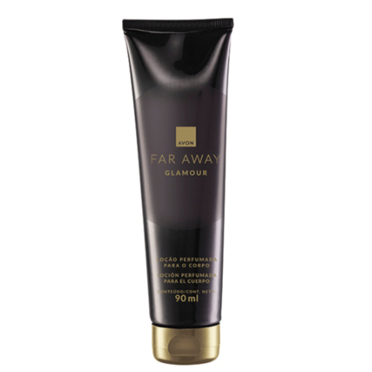 Hidratante Corporal Feminino Avon Loção Desodorante Perfumado Far Away Glamour 90Ml