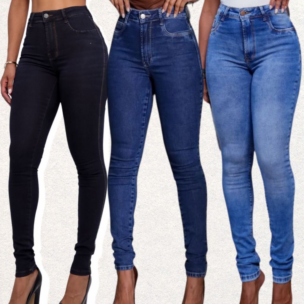 Calça Jeans Escura Lançamento Carmen Jeans Moda Feminina 2025