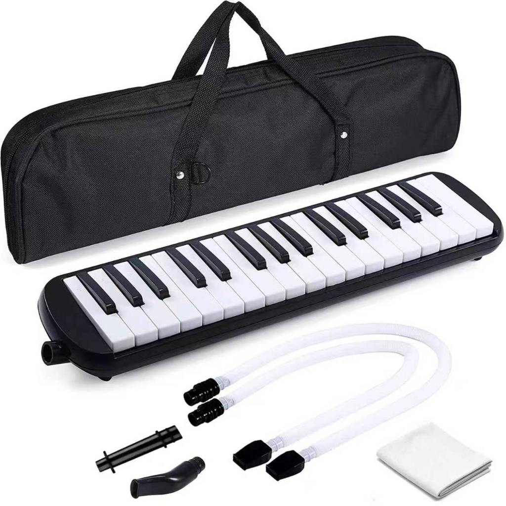 Instrumento melódico VEDO de 32 teclas, teclado de piano melódico agudo, equipado com 2 tubos macios e bocal curto