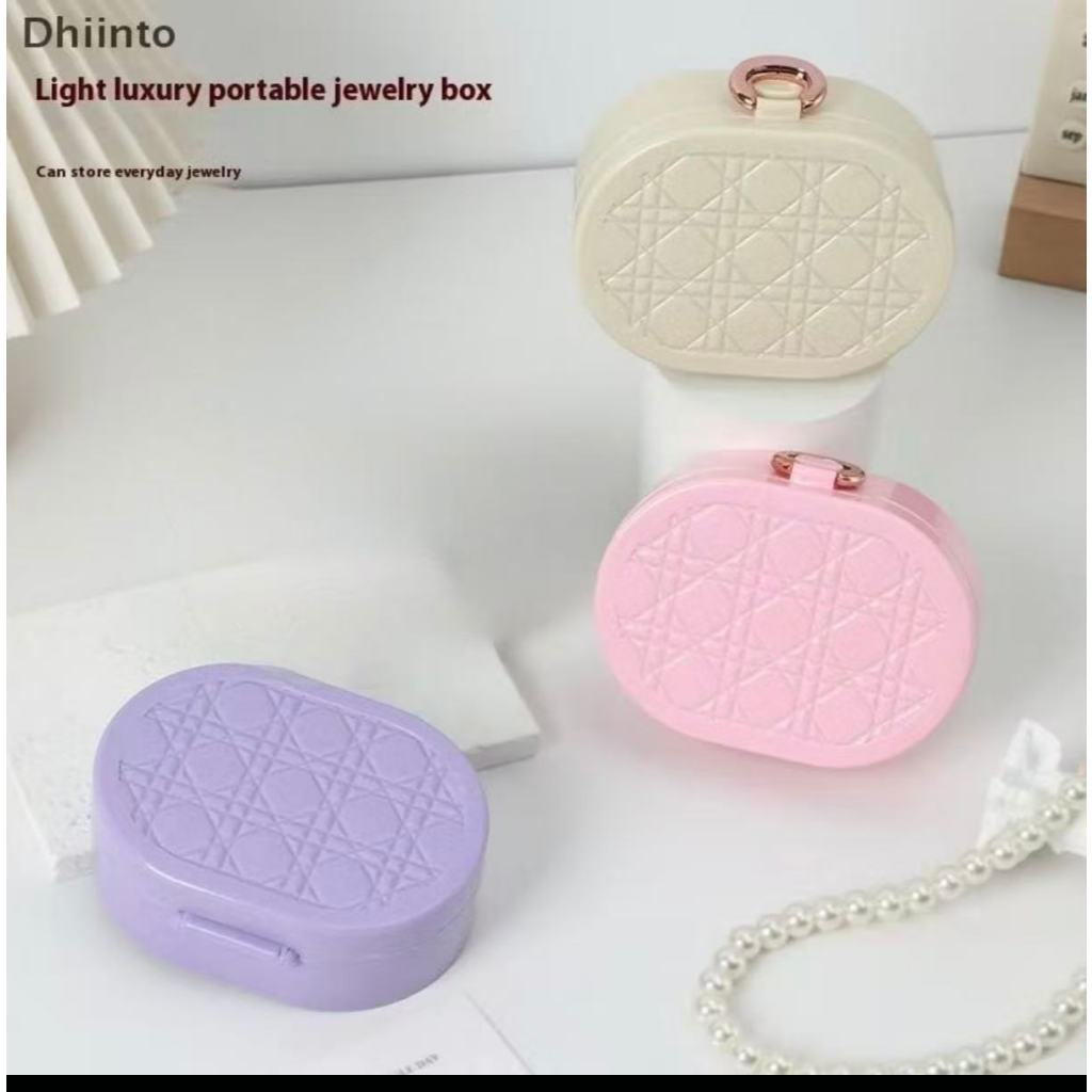 Mini  Porta Jóias Nova Moda Pequena Viagem Portátil RG6095