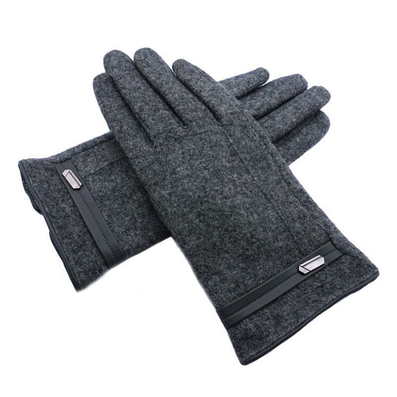 Luvas masculino Touch Screen Pelucia no punho Forrado Grossa Com Botão e para Motocicleta S-5 em Oferta na Shopee