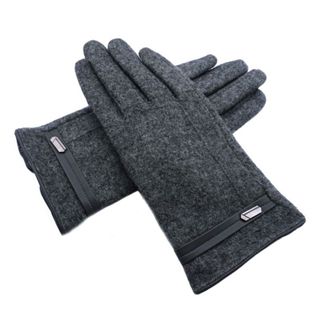 Luvas masculino Touch Screen Pelucia no punho Forrado Grossa Com Botão e para Motocicleta S-5 em Oferta na Shopee