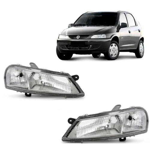 Par Farol Celta 1999 2000 2001 02 03 04 05 2006 Cromado em Oferta na Shopee