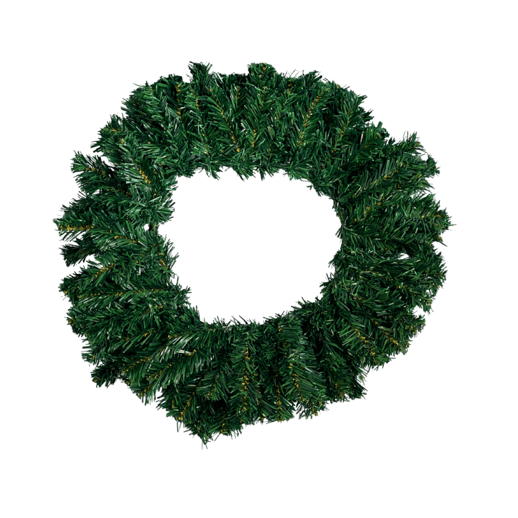Guirlanda Natalina Aramada Verde 45cm 120 Galhos