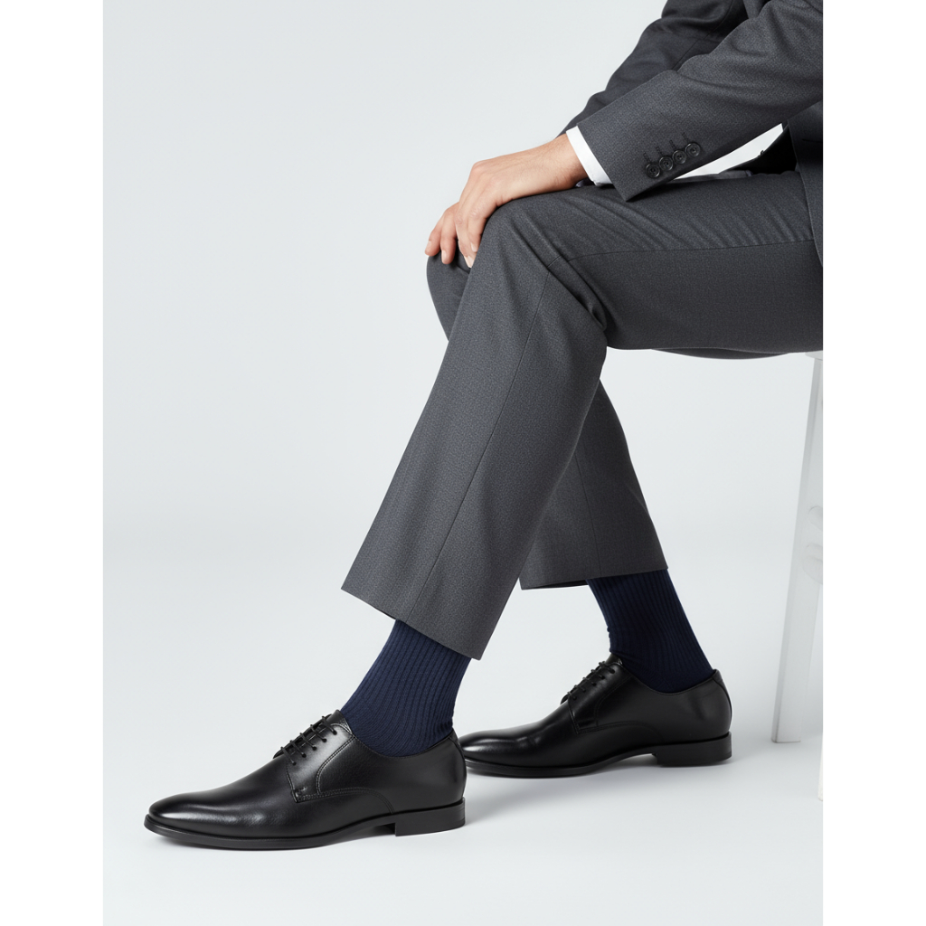 Kit 3 a 12 Pares Meia Social Masculina 100% Algodão Anti Odor Cano Médio Unisex em Oferta na Shopee