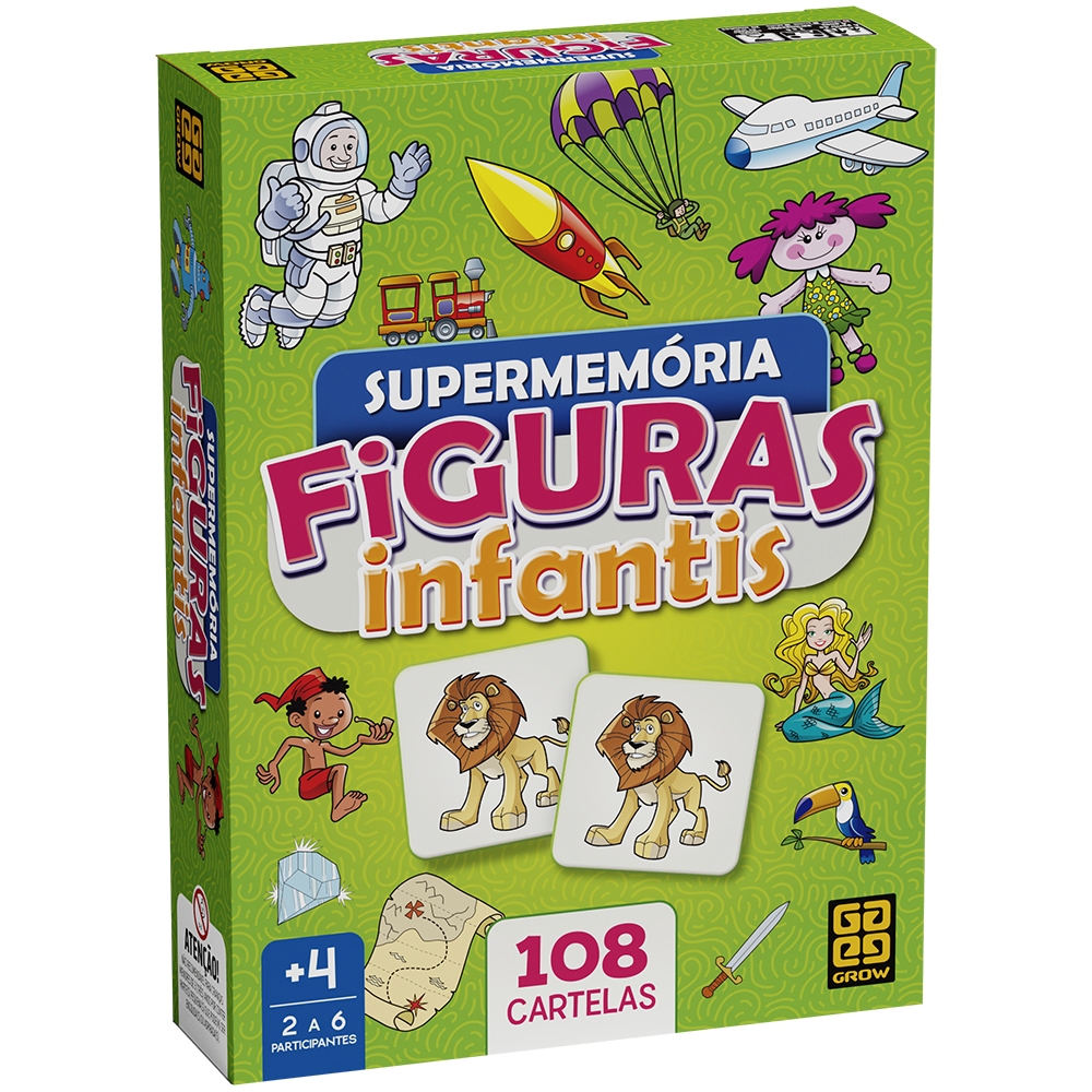 Jogo Supermemória Figuras Infantis em Oferta na Shopee