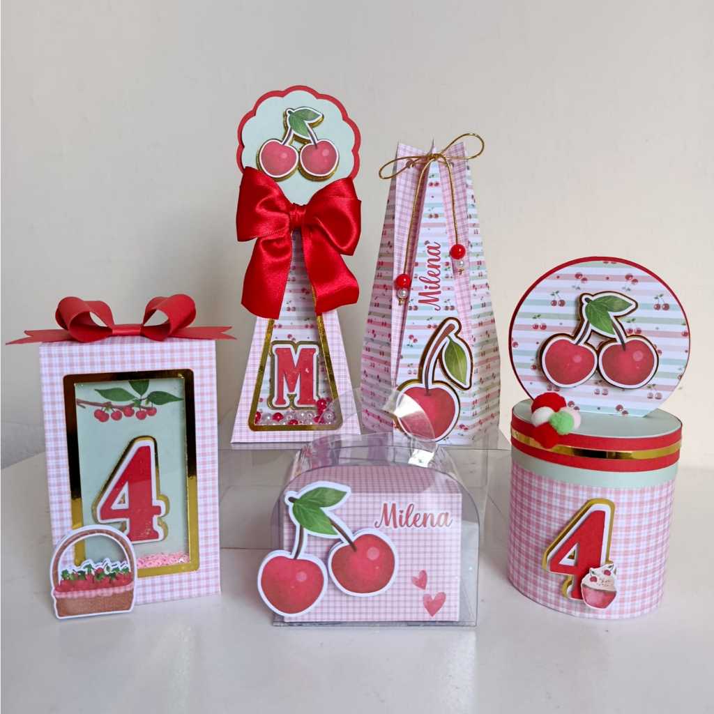 Personalizados de luxo Cerejinha | Lembrancinhas Cerejinha | Personalizados para festas e aniversários