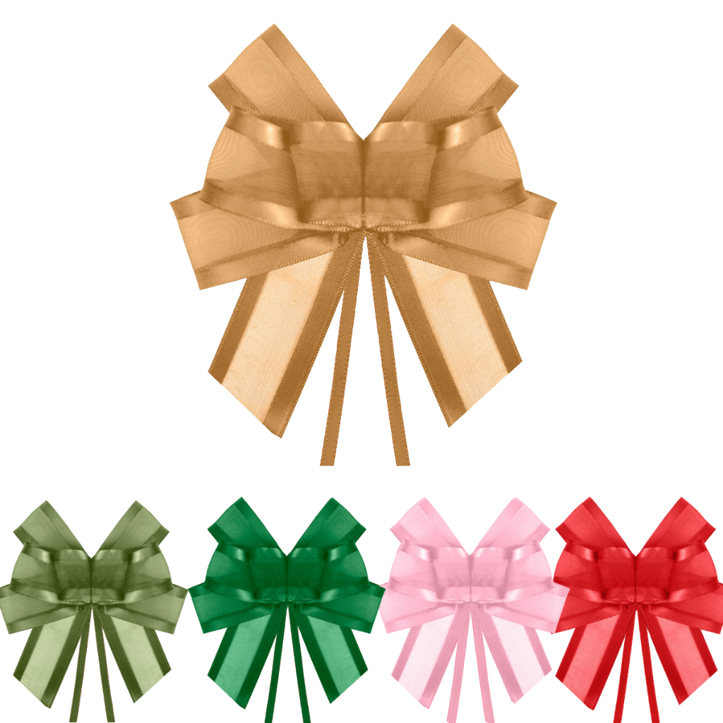 Kit 5 Laços Mágicos Prontos 22mm para Presente Decoração Natal Médio em Oferta na Shopee