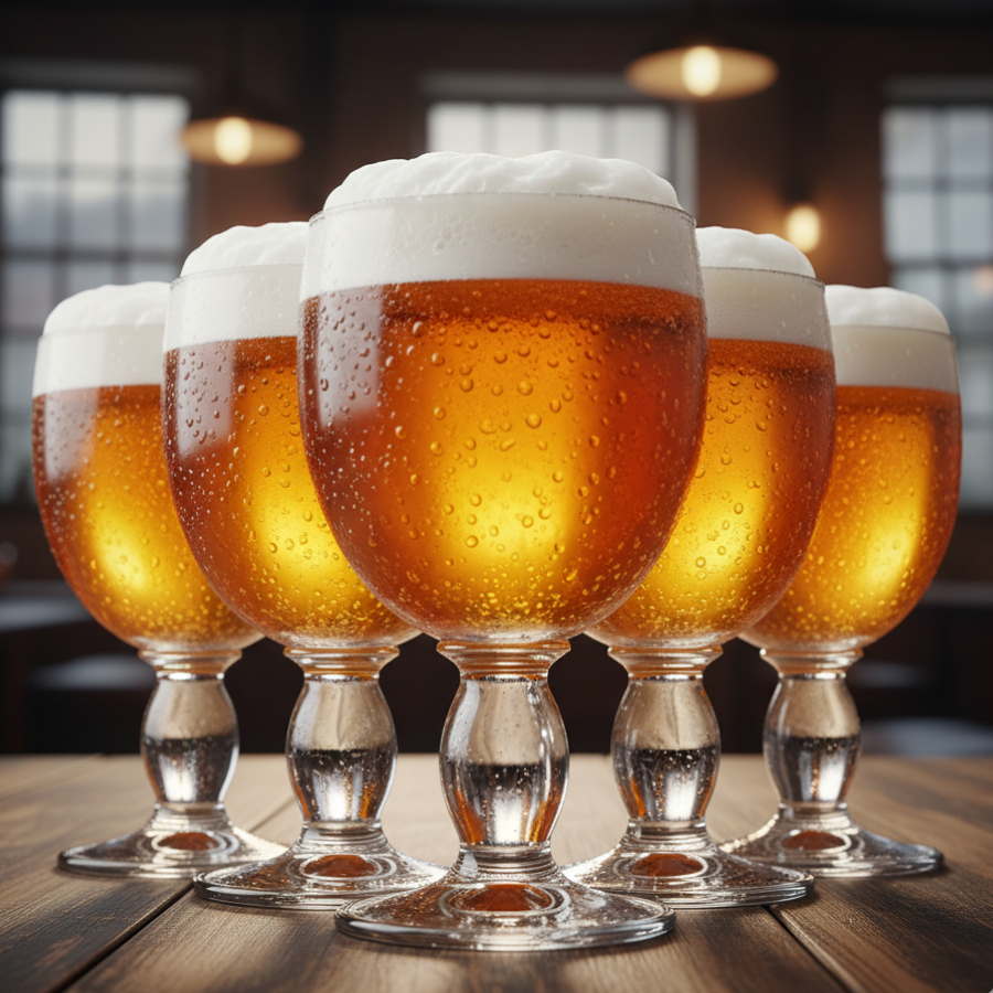 Jogo de Taças de Cristal Trappisten para Cerveja 6 Peças, 460ml - Ruvolo em Oferta na Shopee