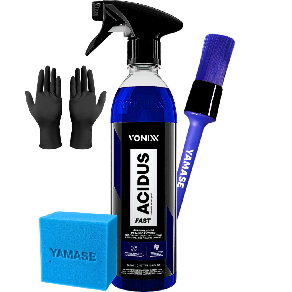 Kit Produto Para Limpar Rodas Plástico externo Metal Acidus Vonixx em Oferta na Shopee