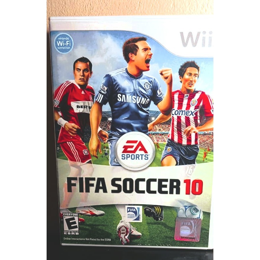 Jogo FIFA SOCCER 10 NINTENDO WII Original Mídia Física Futebol Esporte Diversão