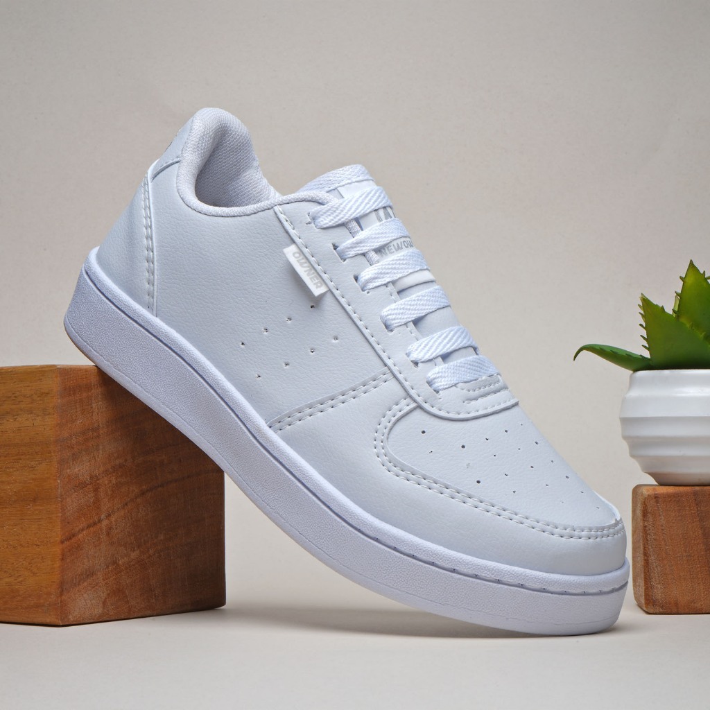 Tênis Branco Unissex Casual Barato em Promoção – Confortável e Estiloso Masculino e Feminino
