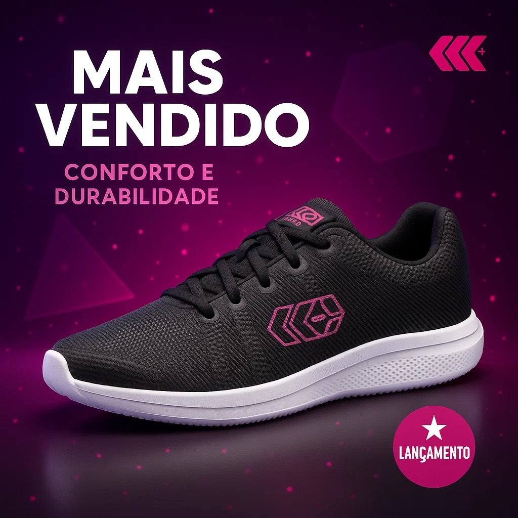 Tênis Feminino Esporte Fit Academia Caminhada Corrida Leve Confortável Amortecedor 34 Ao 44