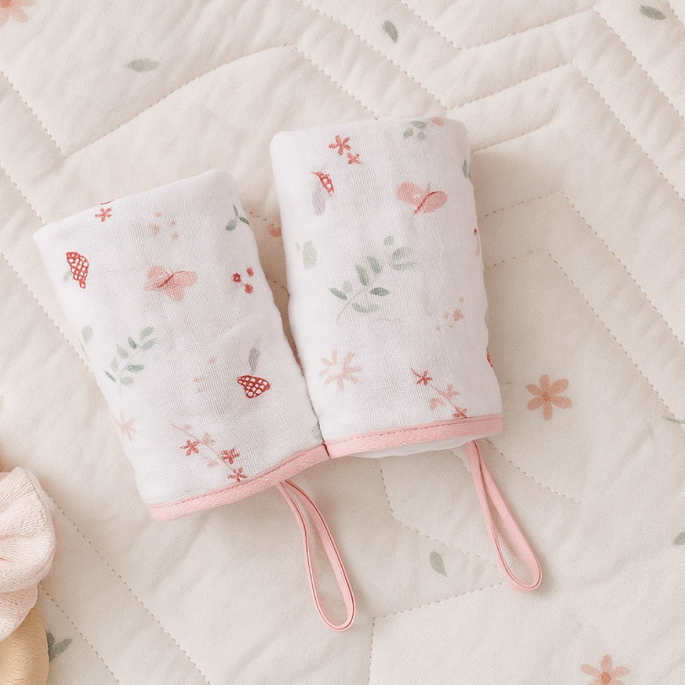 Pano de Boca Dengo Soft Estampa Cogumelo 02 Peças em Oferta na Shopee