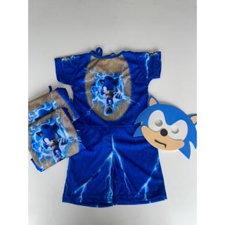 fantasia infantil sonic 💙🌀⚡️ em Oferta na Shopee