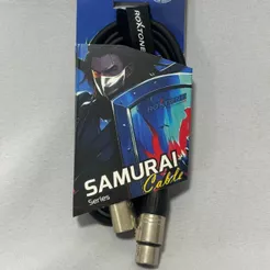 CABO DE MICROFONE XLR FEMEA + XLR MACHO 1 METROS - Roxtone