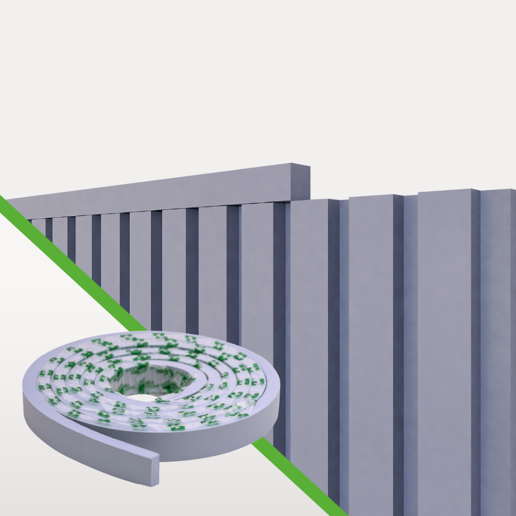 Perfil de Acabamento Painel Ripado Laminado de EVA | Cor Azul | Linha Play em Oferta na Shopee