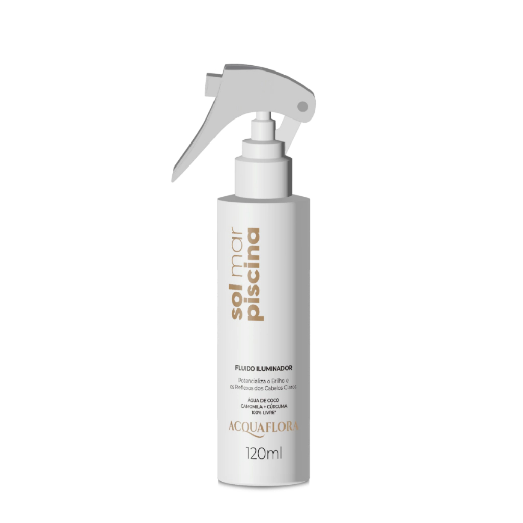 Acquaflora Fluído Protetor Sol/Mar/Piscina 120ml – Proteção UV e Hidratação Capilar