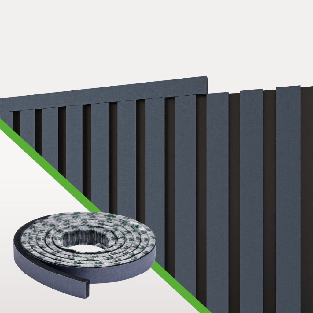 Perfil de Acabamento Painel Ripado Laminado de EVA | Cor Blue | Linha Urban em Oferta na Shopee