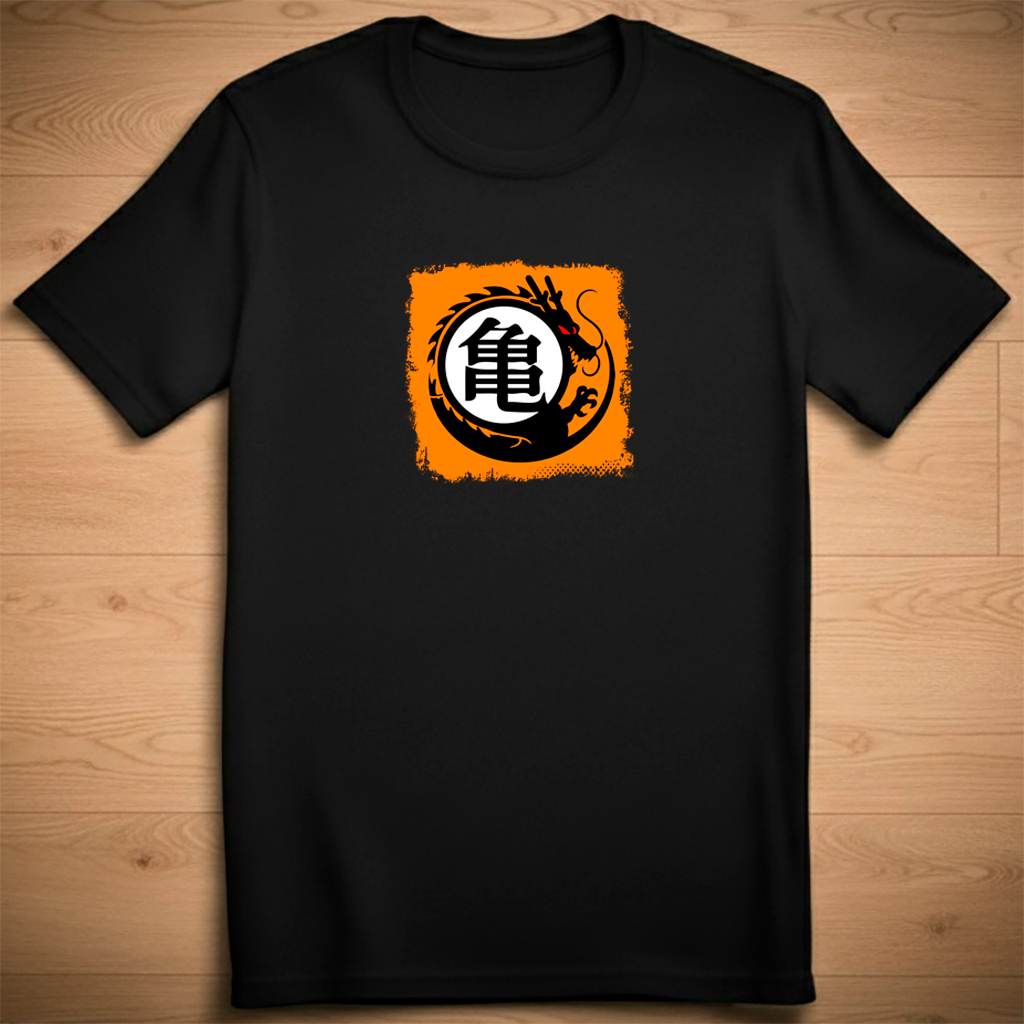 Camiseta Goku 100% Algodão, Camiseta Anime,camisa Mangá Goku, Dragon Ball, goku kanji kame, Shenlong