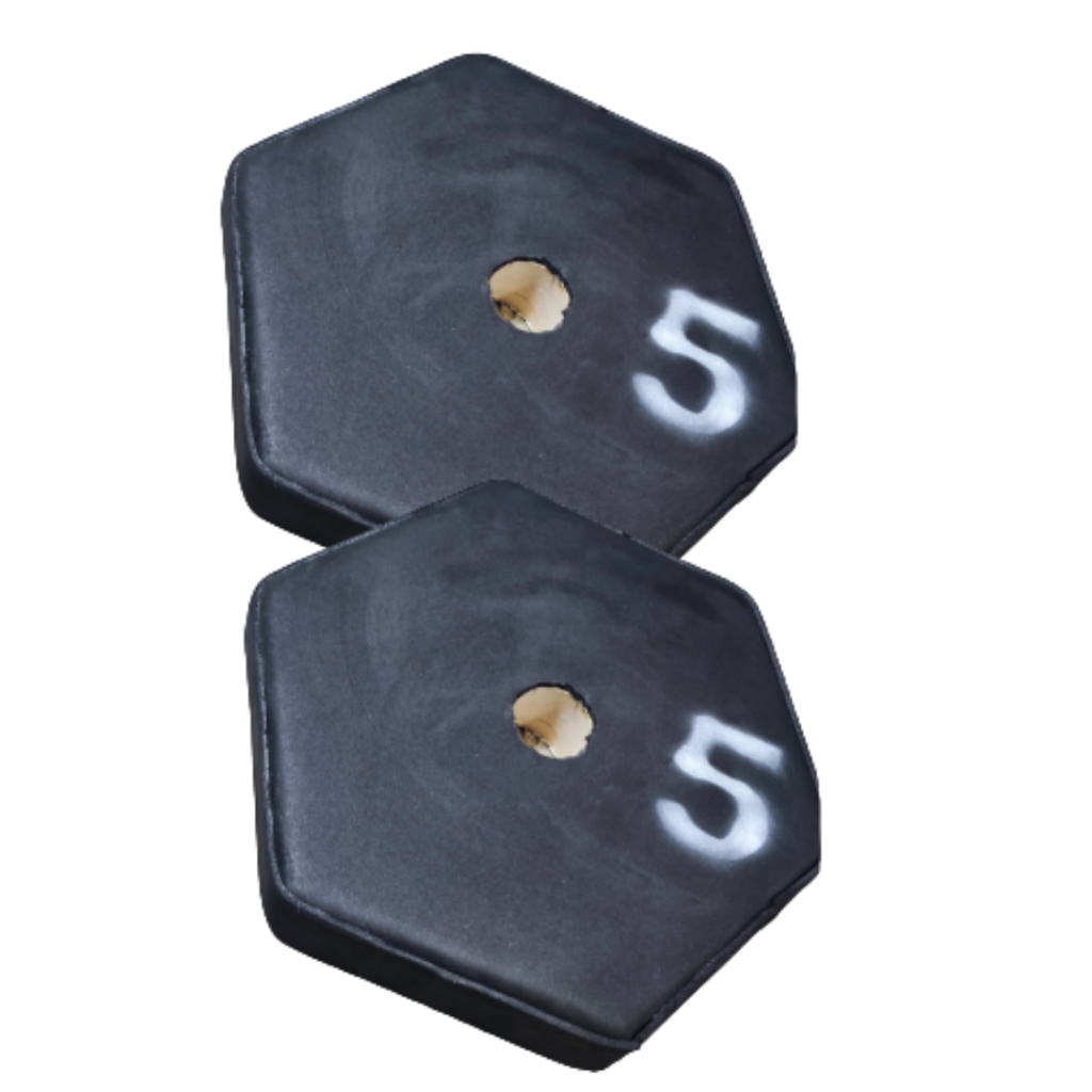 2 x 5kg Anilha com Revestimento  / 4 x 5kg Anilhas  - A PRONTA ENTREGA  -  PROMOÇÃO TEMPORÁRIA