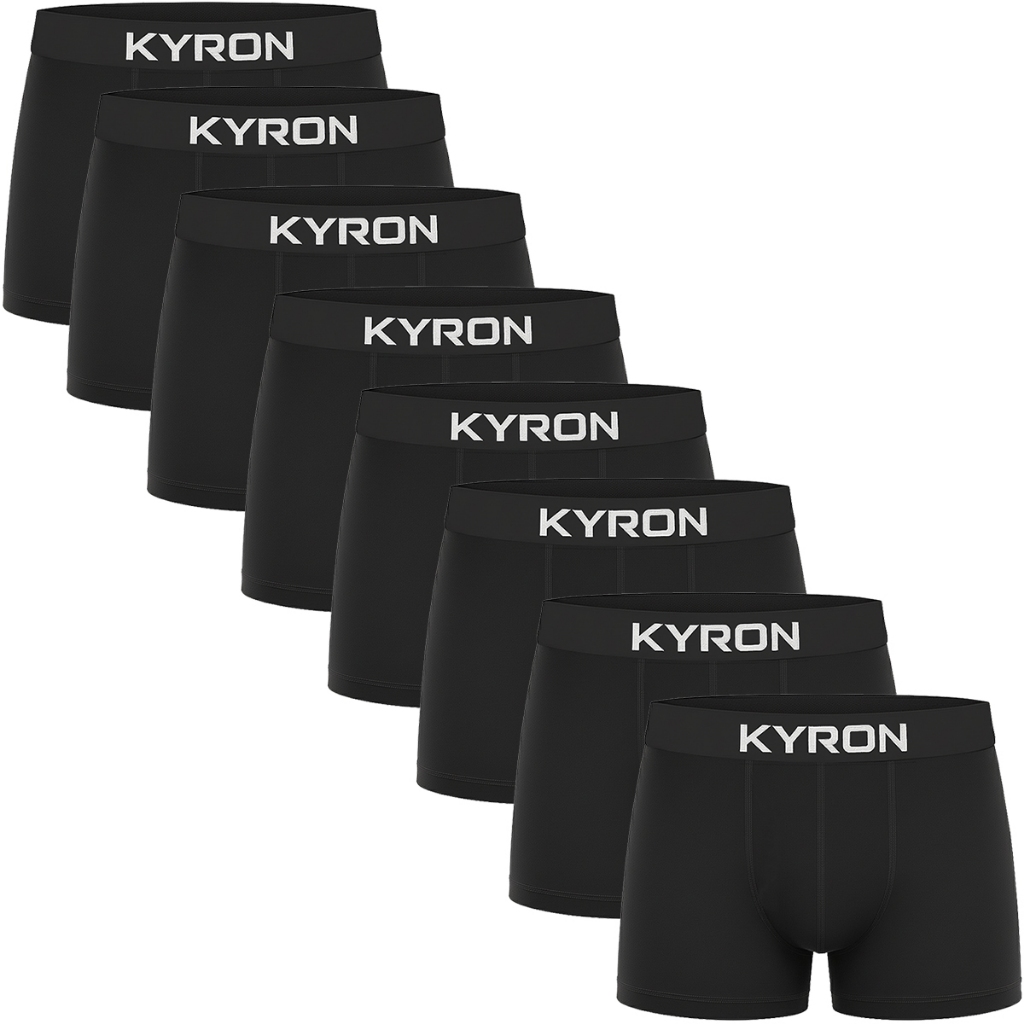 Kit 10 Cueca Box Boxer Kyron De Microfibra Masculina