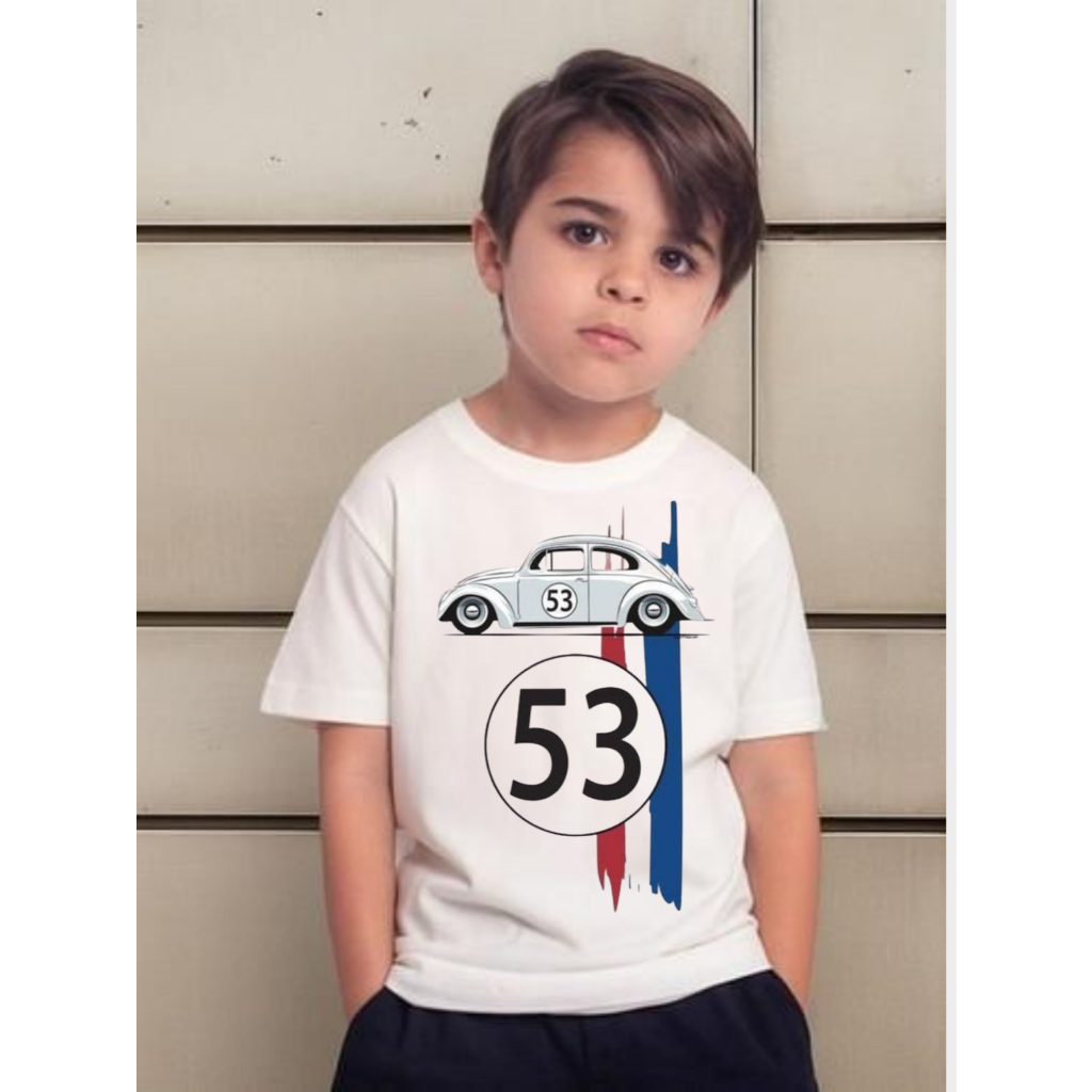 camiseta infantil,desenho,filme, FUSCA,DESENHO,FILME HERBIE,MODA CASUAL