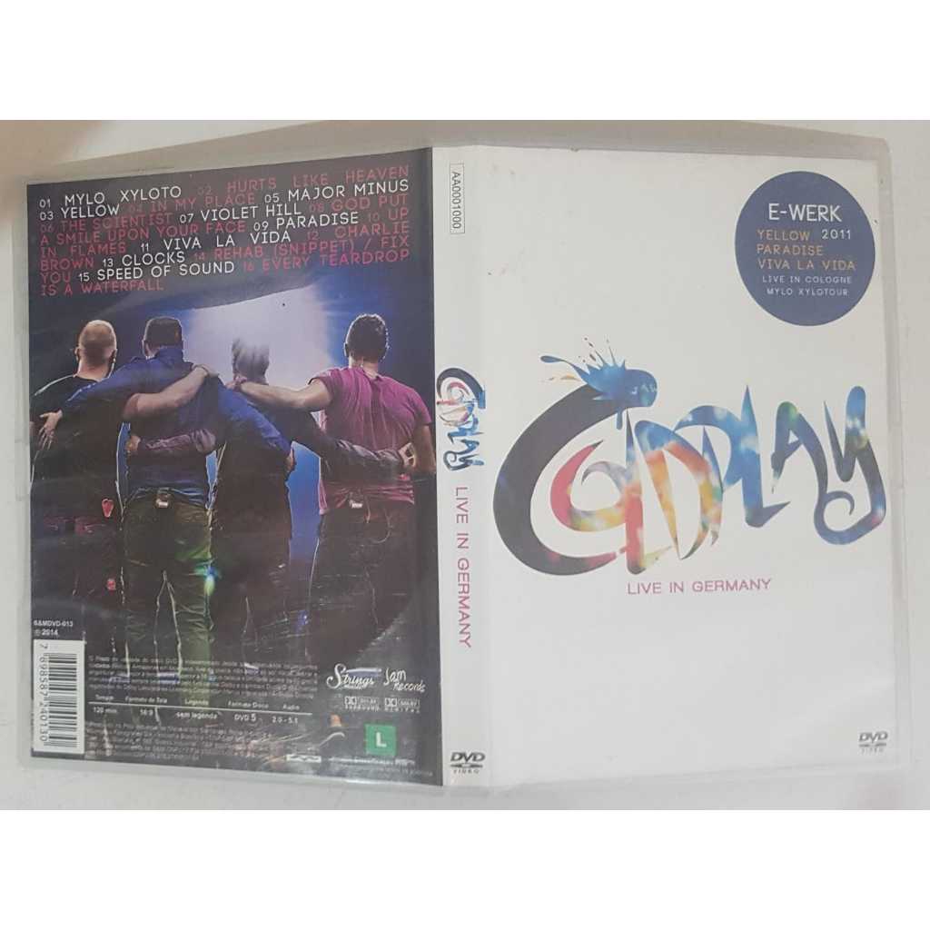 DVD Coldplay Live In Germany
