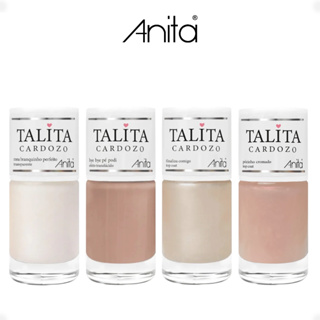 Kit 4 Esmalte Anita Talita Cardozo Meu Branquinho Perfeito,Bye Bye Pé Podi , Finaliza Comigo e Pozinho Cromado em Oferta na Shopee