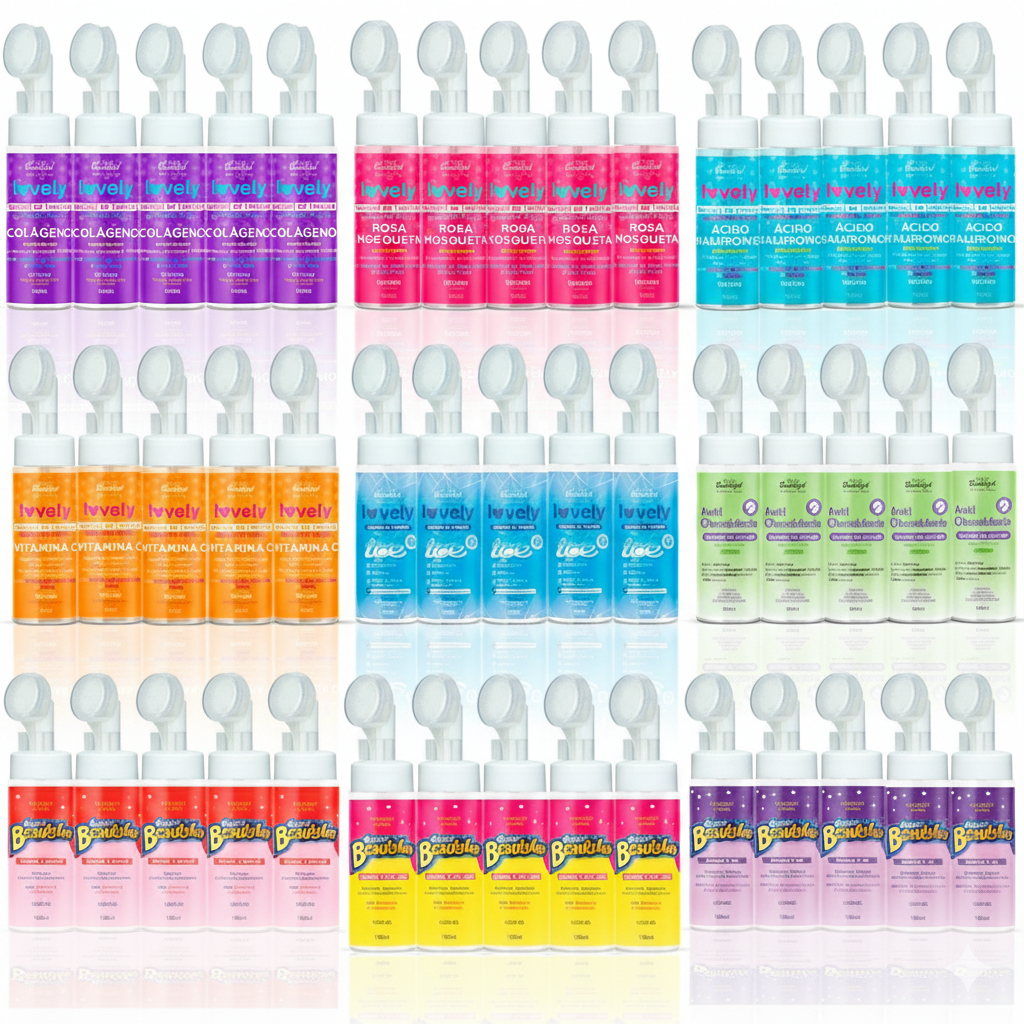 Kit 05 Unidades Mousse Limpeza Facial Face Beautiful 150ml (05 Unidades)