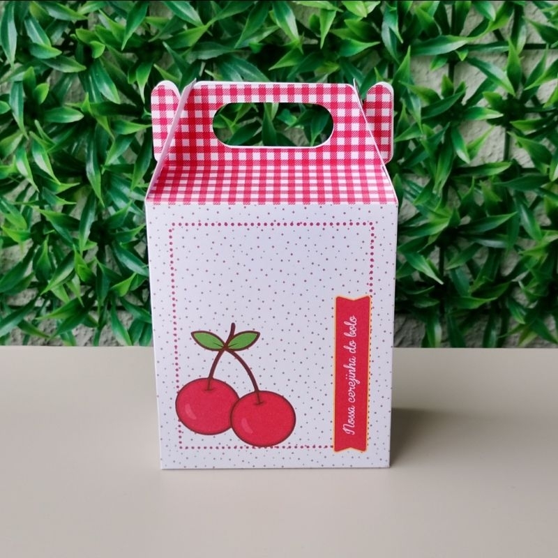 Maletinha Surpresa Cerejinha Lembrancinha Personalizada  PEGUE E MONTE