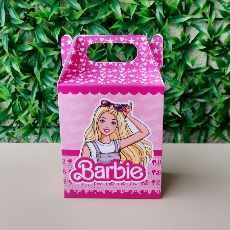 20 Maletinha Surpresa Barbi Boneca Rosa Personalizadas Festa Lembrancinhas Kit de aniversário PEGUE E MONTE