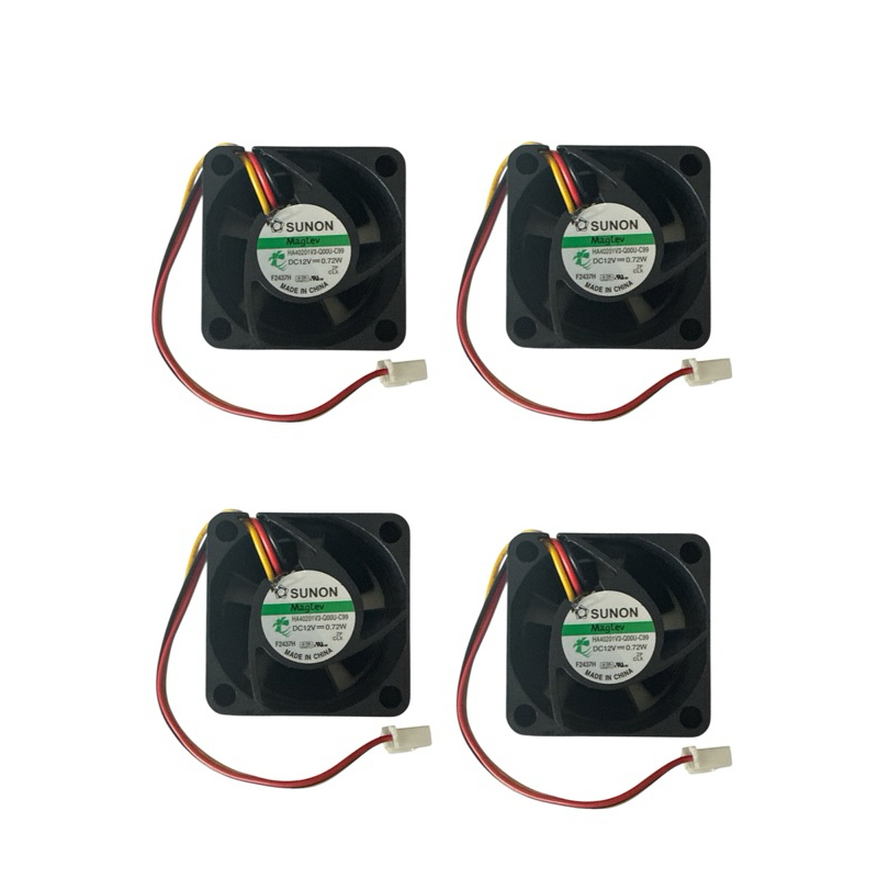 4x Mini ventilador cooler 40mm 40mm 20mm
