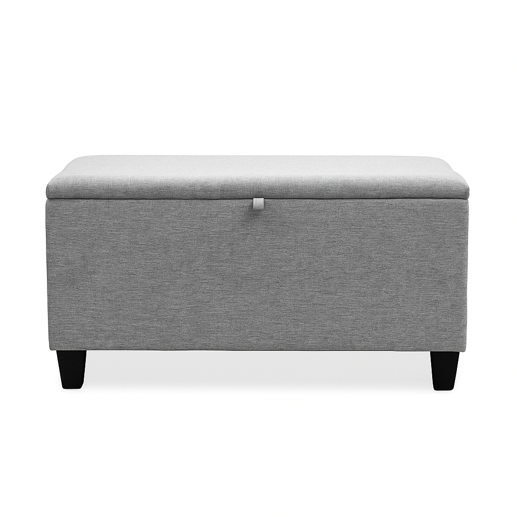 Recamier Bau Estofado Organizador De brinquedos Roupa de Cama Solteiro resistente Linho inza Moderno Luxo