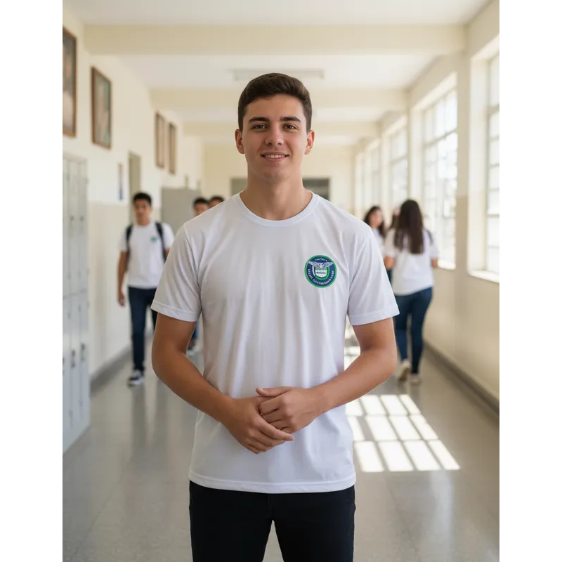 Camiseta Uniforme Colégio Cívico Militar Paraná PV