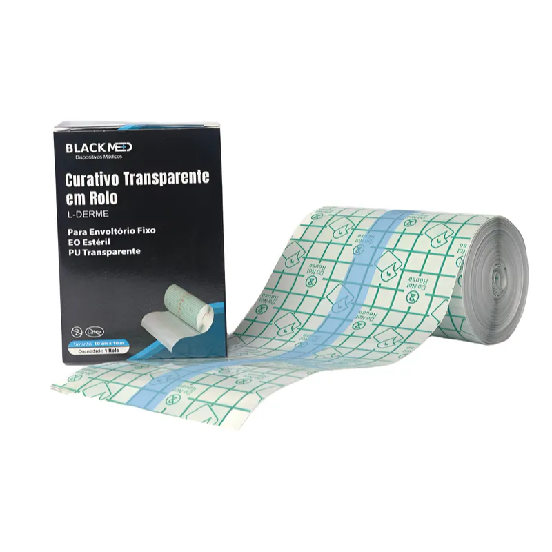 Curativo Filme Rolo Transparente 10cm x 10m Black Med em Oferta na Shopee