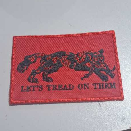 patch bordado lets tread tigre