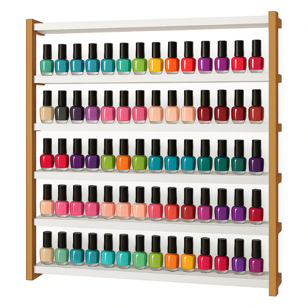 Esmalteira Em Metal Resistente E Espaçoso 300 Esmaltes Para Manicure E Pedicure Salão De Beleza Spa