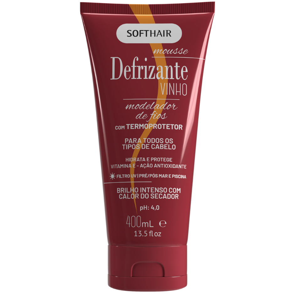 Defrizante Vinho 400ml Softhair em Oferta na Shopee