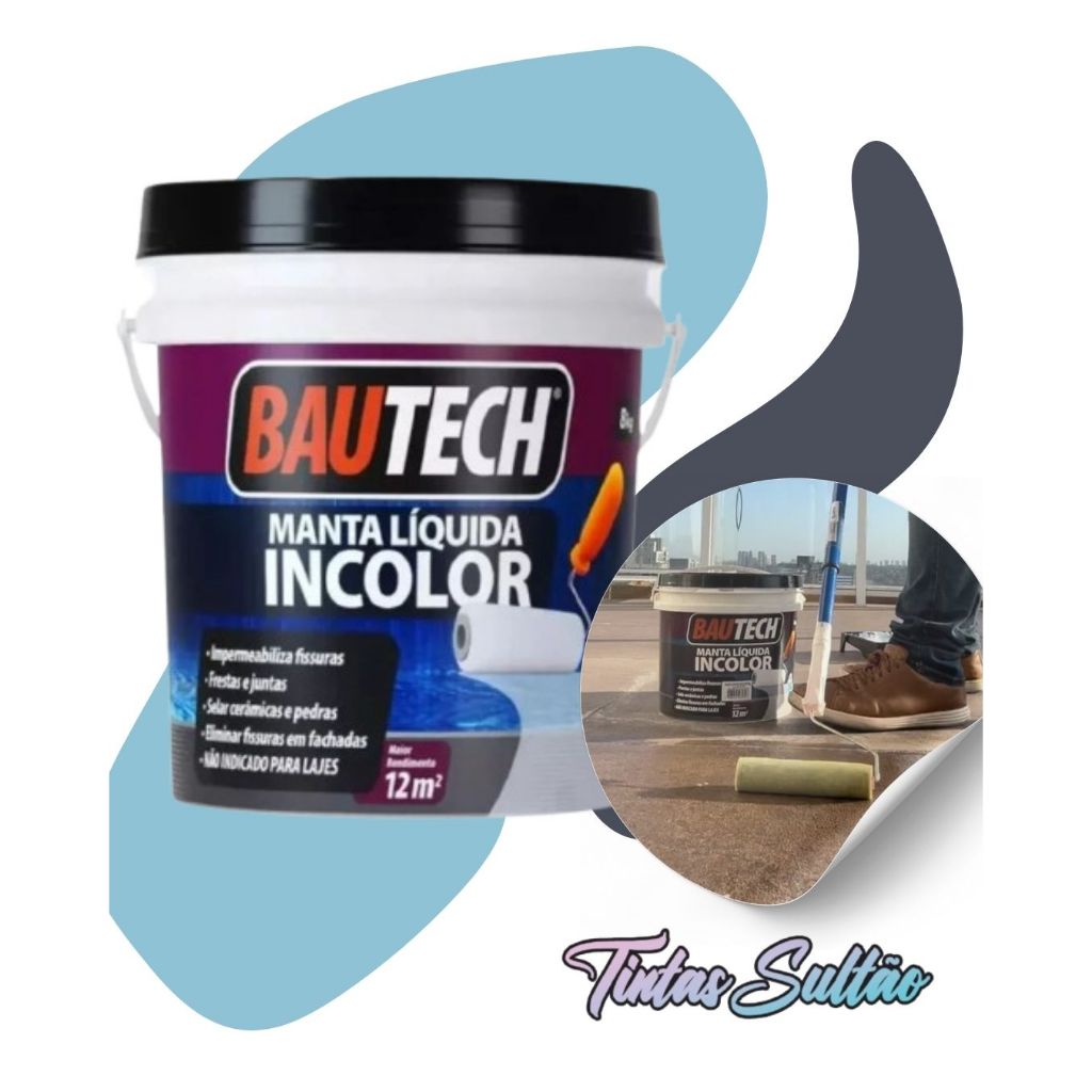 Manta Liquida Incolor Multiuso 8kg Bautech Sela Juntas