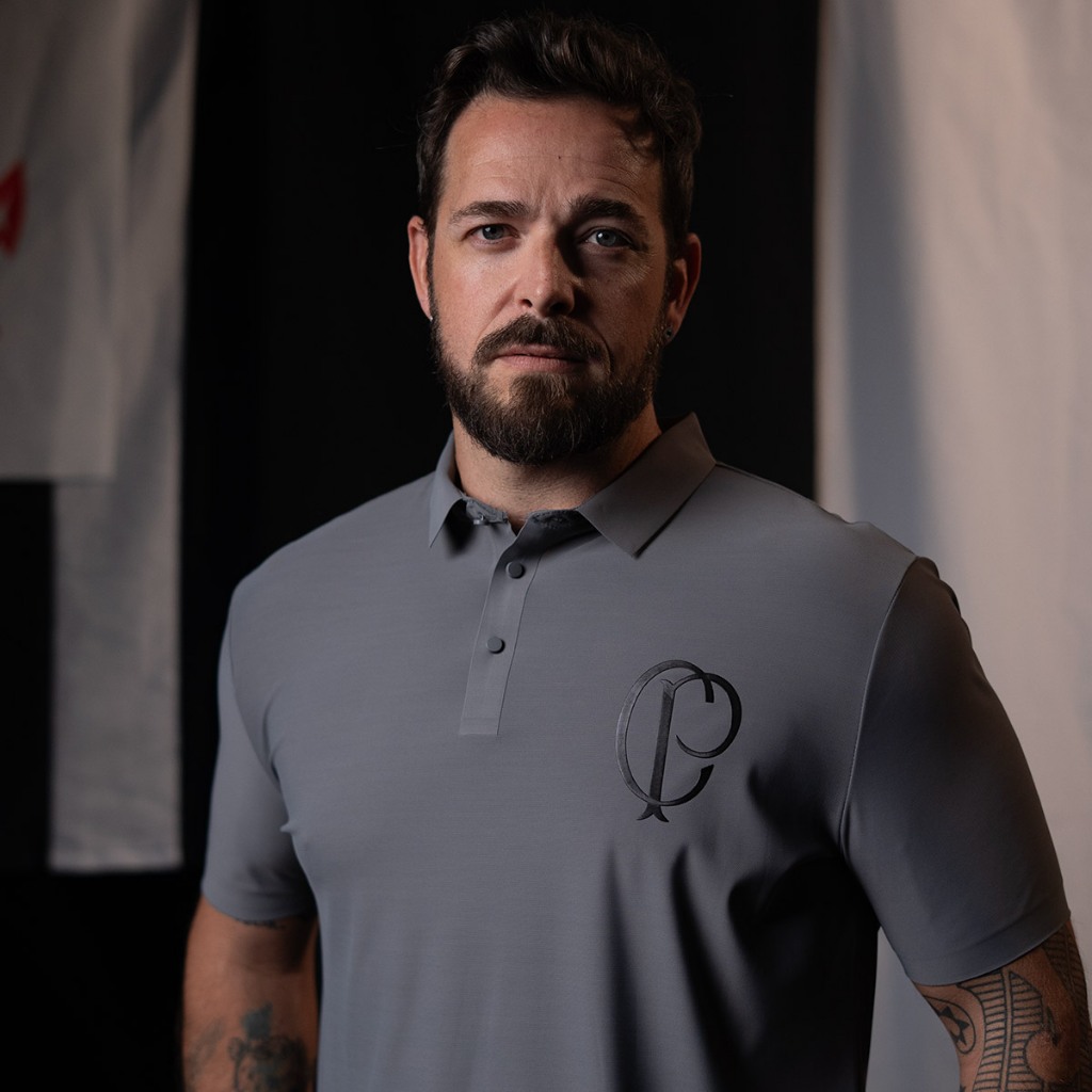 Camisa Polo Corinthians Tech Poliamida Cinza Masculina Oficial em Oferta na Shopee