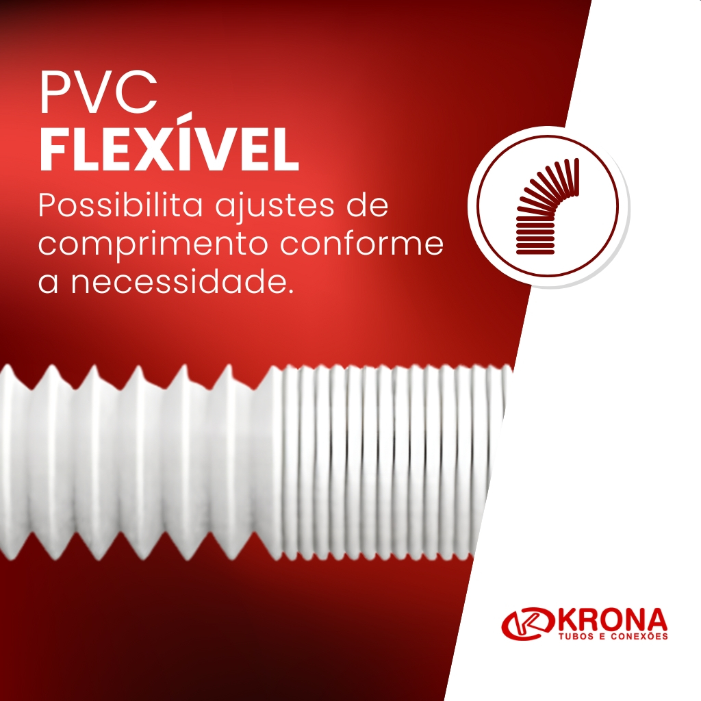 Sifão Duplo Extensível E Flexível Branco Krona · foto 2
