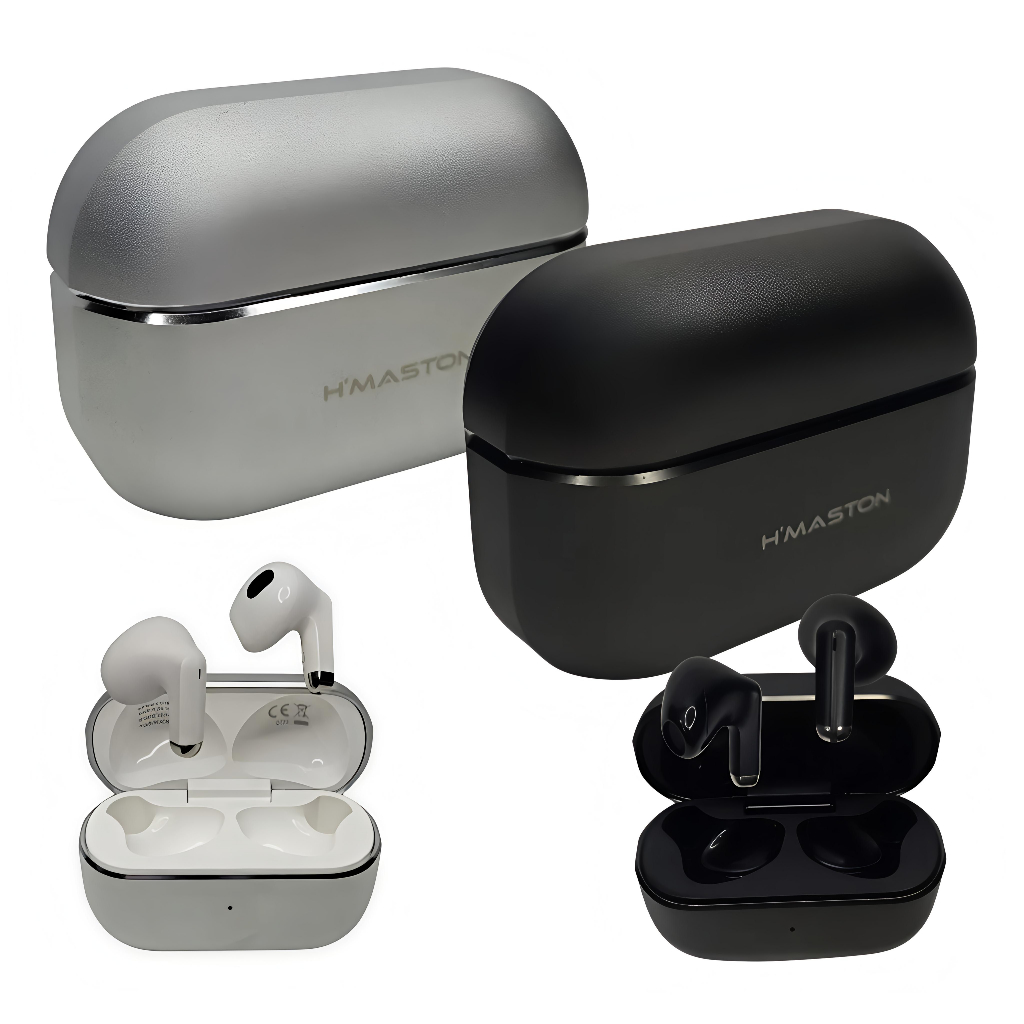 Fone De Ouvido Sem Fio Bluetooth 5.3 in-ear TWS WIRELES com Microfone e IPX4 Original H'maston RS-13