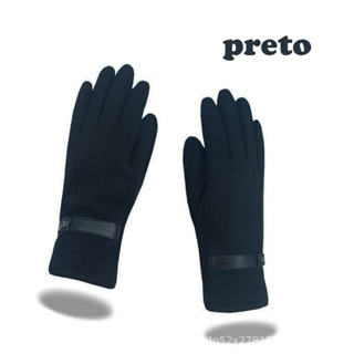 Luvas De Inverno masculino Quentes Com Tela Sensível Ao Toque De Pele De Coelho Condução De Veludo Grosso S-6 em Oferta na Shopee