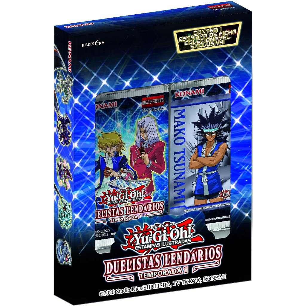 Yu-Gi-Oh! Duelistas Lendários: Temporada 1 - 2 Boosters com 18 cartas + 1 Carta promo + 1 Carta de Personagem (PT-BR)