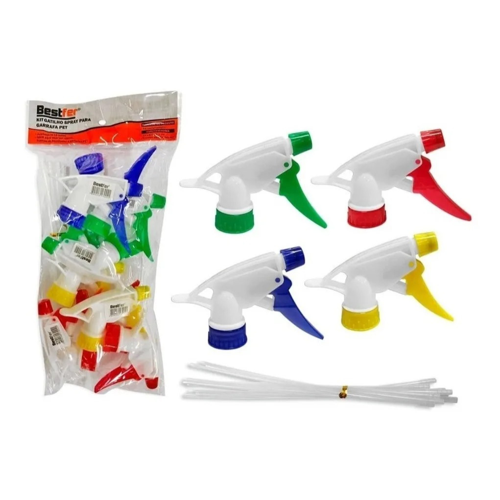 Gatilho Bico Pulverizador Borrifador Manual Garrafa Pet 10un