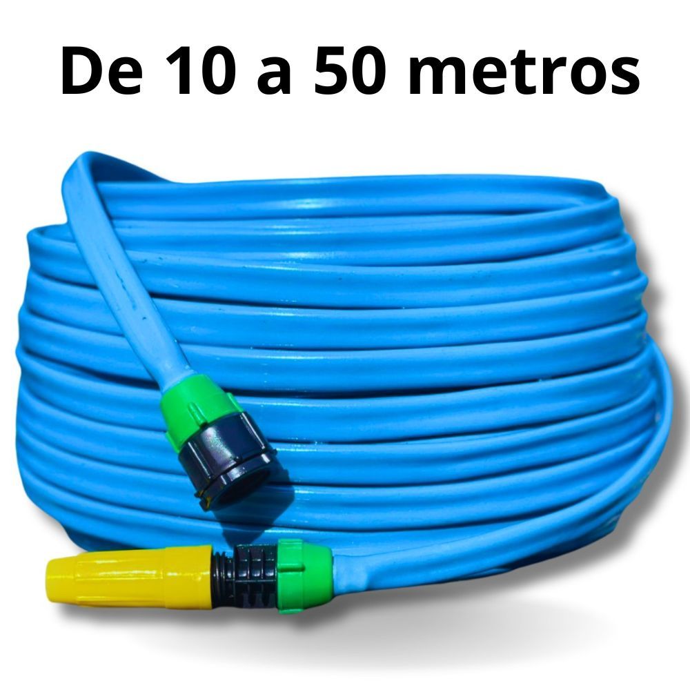 Mangueira de Jardim Anti-Torção e Anti-Dobras - 50 Metros azul em Oferta na Shopee