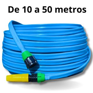 Mangueira de Jardim Anti-Torção e Anti-Dobras - 50 Metros azul em Oferta na Shopee
